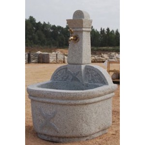 Fuente colonial granito gris